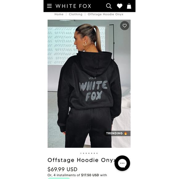 White Fox Boutique Vol 3 Offstage Sweatsuit Onyx T:XL & B:XXL*S5 - Picture 7 of 8